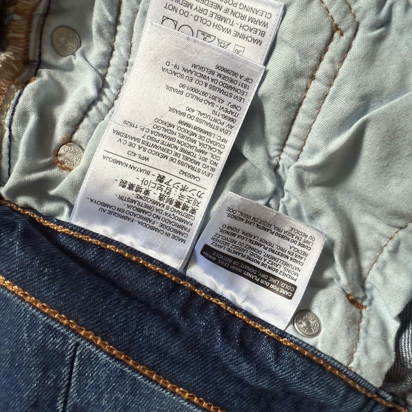 Levi's Straight Fit Denim Jeans - Deep Blue - Picture 7 of 8